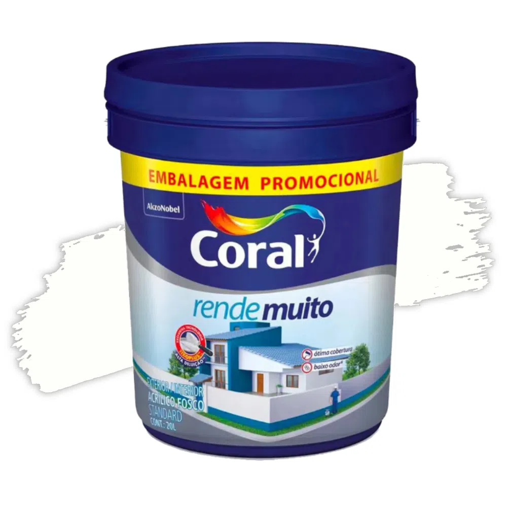 Tinta Acrílica Rende Muito Branco 20L